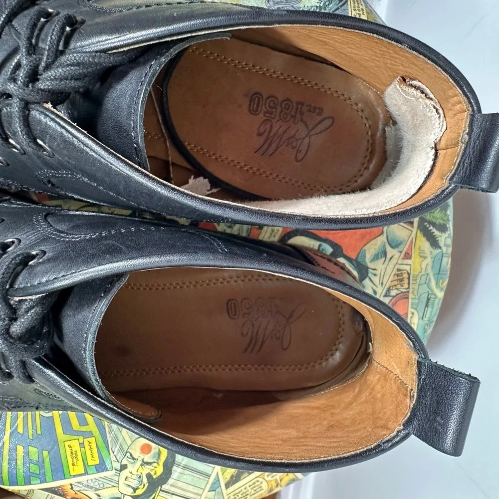 Johnston & Murphy J&M 1850 Black Leather Chukka Boots Men's 10M